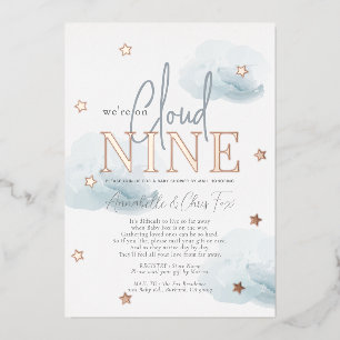 Cloud 9 Blue Clouds Boy Baby Shower by Mail