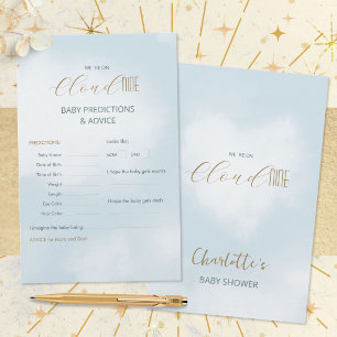 Cloud 9 Celestial Baby Shower Predictions & Advice