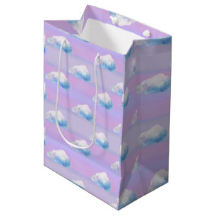 Cloud 9 Cloudy Purple and Blue Medium Gift Bag