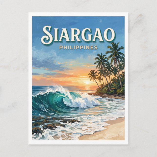 Cloud 9 General Luna Philippines Postcard (Front)