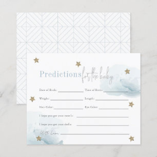 Cloud 9 Gold Stars Blue Boy Baby Predictions
