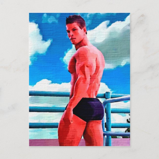 Cloud 9 Hunk Postcard (Front)