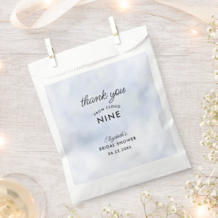 Cloud 9 Pastel Blue Sky Elegant Bridal Shower Favour Bag