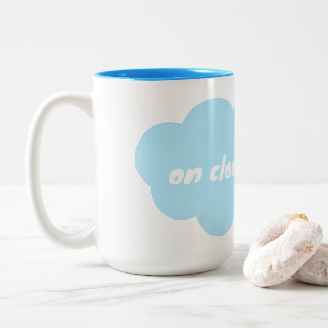 Cloud 9 Two-Tone coffee mug (With Donut)
