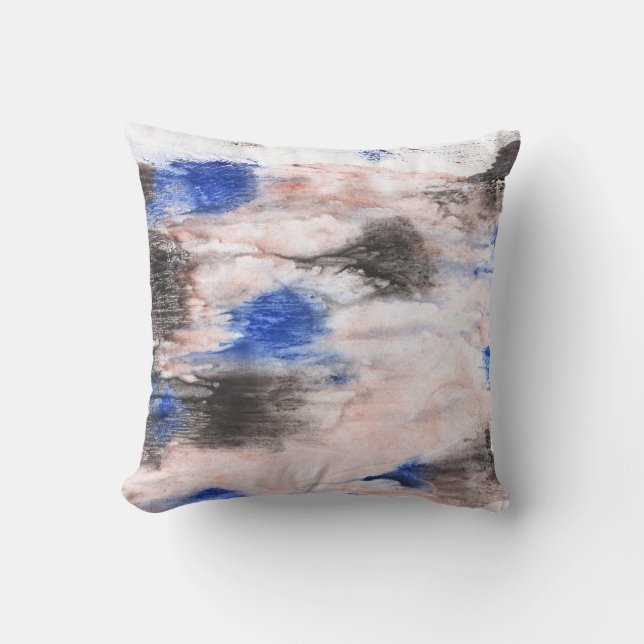 Cloud abstraction. Abstract watercolor background. Cushion (Front)