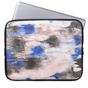 Cloud abstraction. Abstract watercolor background. Laptop Sleeve