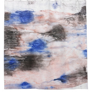 Cloud abstraction. Abstract watercolor background. Shower Curtain