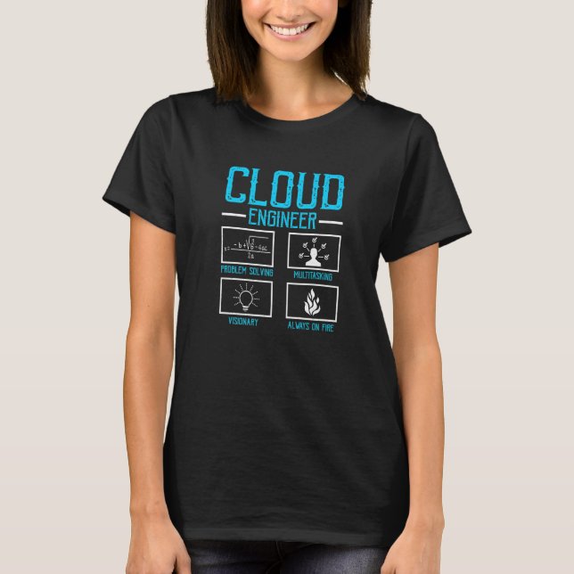 Cloud Administrator for a Cloud devops engineer  7 T-Shirt (Front)