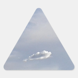 Cloud And Cloud Triangle Sticker