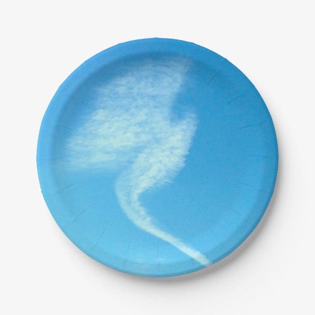 Cloud Angel Appears Paper Plate (Front)