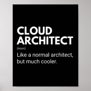 Cloud Architect Funny Saying Poster
