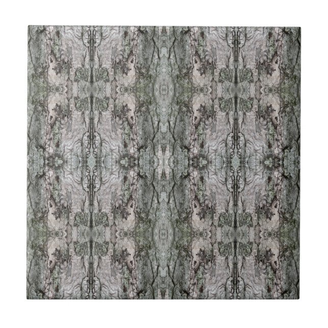 Cloud Atlas Tree Bark Patterned 4.25 Square Ceramic Tile (Front)