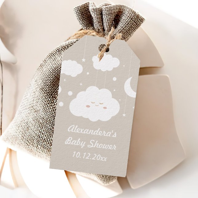 Cloud Baby Shower Favour Gift Tags (Creator Uploaded)