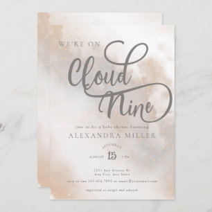 Cloud Baby Shower   Gender Neutral  Invitation