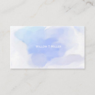 Cloud Blue Watercolor Antique Business Cards