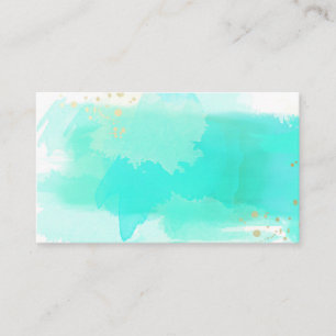 Cloud Blue Watercolor Antique Business Cards