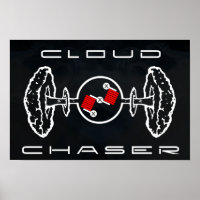 Cloud Chaser Poster Black