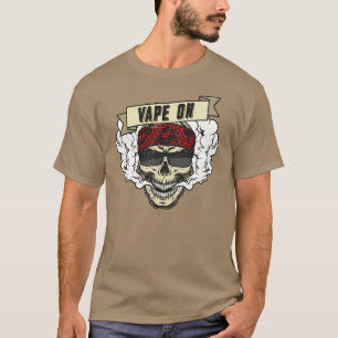 Cloud Chaser Vaping Rocker Biker  Vape On T-Shirt