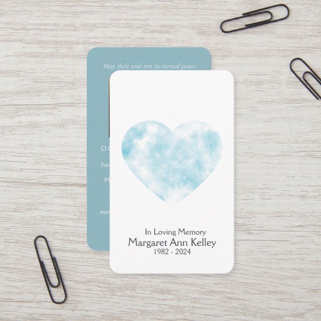 Cloud Christian Photo Prayer Card (Front/Back In Situ)