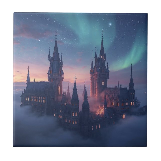 Cloud City of Light Ceramic Tile (Front)