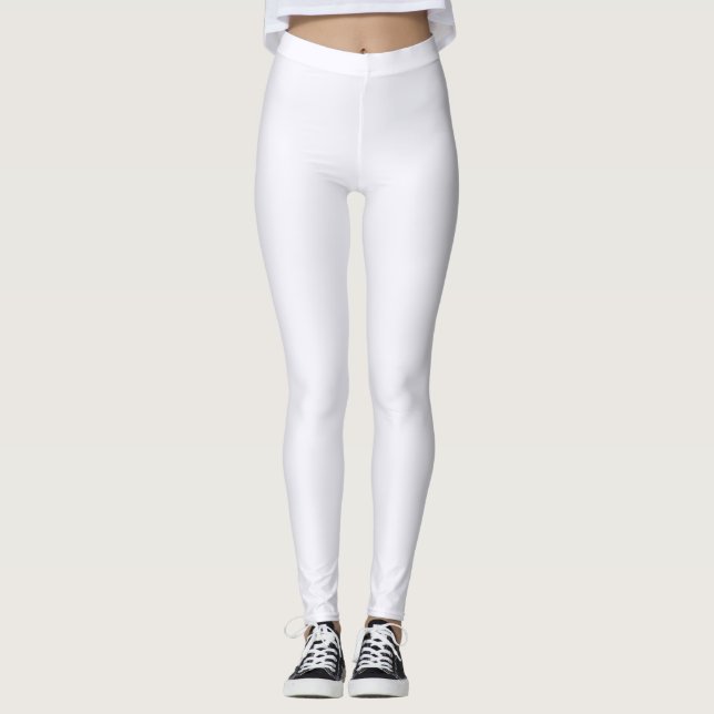 Cloud Colour Solid Plain Leggings (Front)