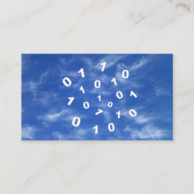 Cloud Computing Data Business Card (Front)