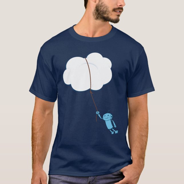 Cloud Computing (when robots dream) T-Shirt (Front)