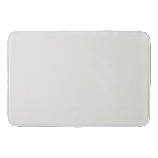 Cloud Dancer Colour Off-white Neutral Grey Plain  Bath Mat (Front)