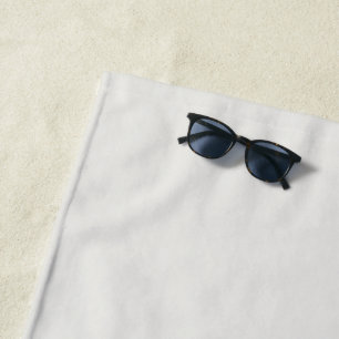Cloud Dancer Colour Off-white Neutral Grey Plain Beach Towel