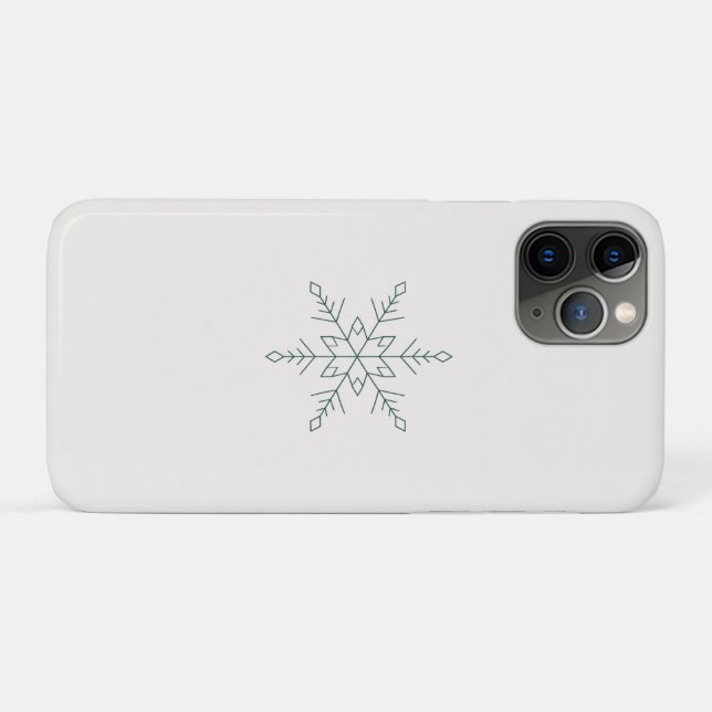 Cloud Dancer Minimalist Snowflake Winter Phone Cas Case-Mate iPhone Case (Back (Horizontal))