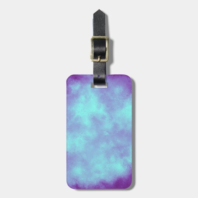 Cloud Effect purple storm Luggage Tag (Front Vertical)