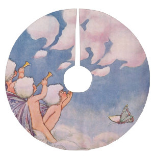 Cloud Faeries Making Clouds Brushed Polyester Tree Skirt