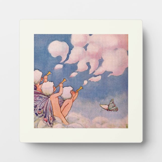 Cloud Faeries Making Clouds Plaque (Front)