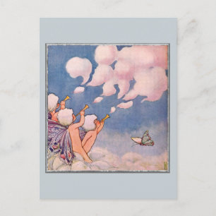 Cloud Faeries Making Clouds Postcard