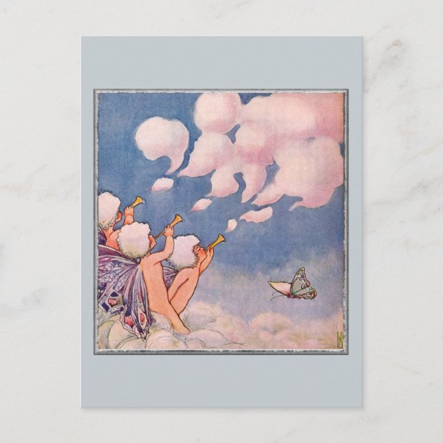 Cloud Faeries Making Clouds Postcard (Front)