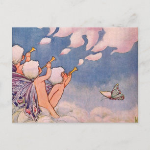 Cloud Faeries Making Clouds Postcard