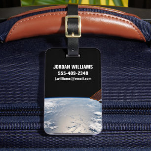 Cloud Formations Surrounding Sunglint Off Pacific Luggage Tag