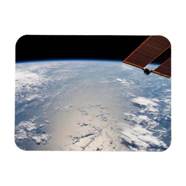 Cloud Formations Surrounding Sunglint Off Pacific Magnet (Horizontal)