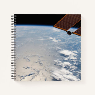 Cloud Formations Surrounding Sunglint Off Pacific Notebook