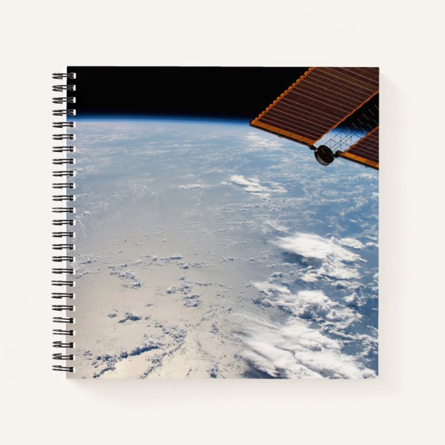Cloud Formations Surrounding Sunglint Off Pacific Notebook (Front)