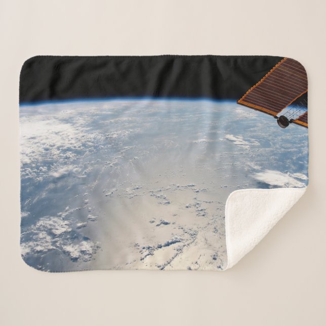 Cloud Formations Surrounding Sunglint Off Pacific Sherpa Blanket (Front (Horizontal))