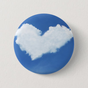 Cloud heart 6 cm round badge