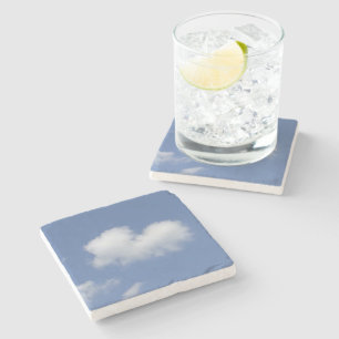 Cloud Heart Stone Coaster