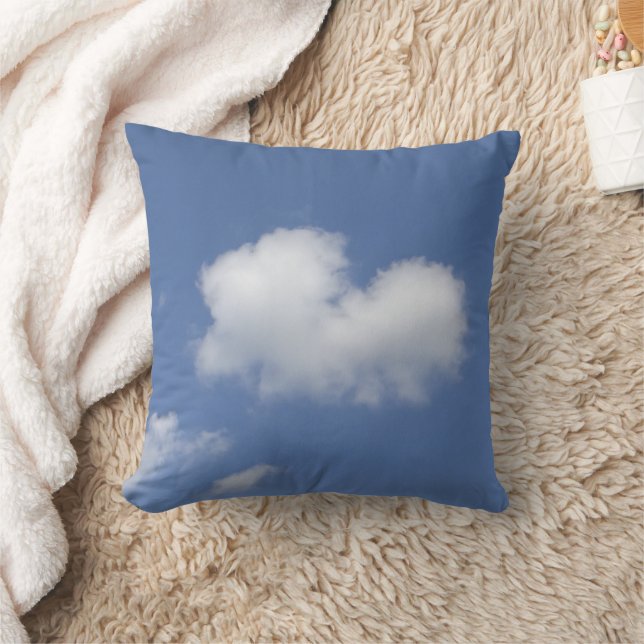 Cloud Heart Throw Pillow (Blanket)