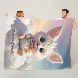 "Cloud Hopping Fun" Fleece Blanket