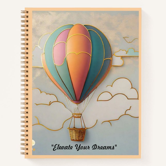 "Cloud Hopping" Notebook (Front)