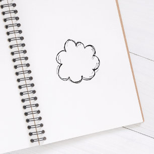 Cloud Journal Rubber Stamp