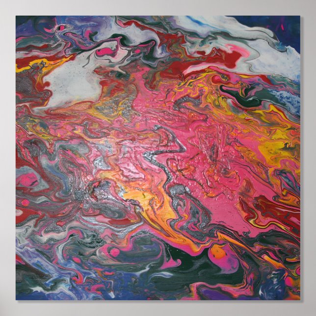 Cloud Lava Swirl Paint Foil Prints (Front)