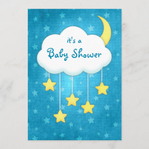 Cloud Mobile Baby Shower Invitation