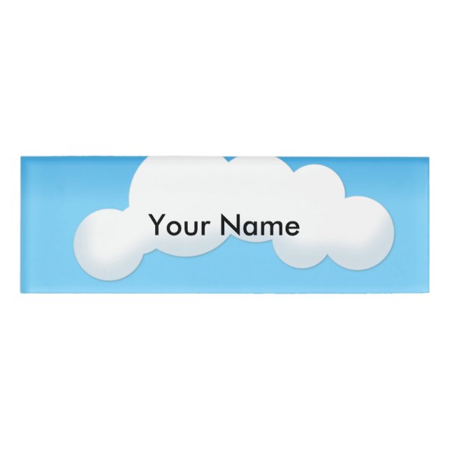 Cloud Name Tag (Front)